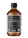 Dr. Berg Black Seed Oil Organic Cold Press - Pure Nigella Sativa Black Cumin Oil - USDA Organic, Halal, Vegan - for Hair, Skin, Imune Support - Unfure Liquid - 4 oz Glass Bottle