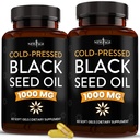 Kapsul Softgel Benih Hitam yang Baru - Premium Cold- Menekan Nigella Sativa Memproduksi Cumin Hitam Murni Benih Oil - Non-GMO & Vegetarian (120 Softgels)