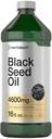Horbäach Black Seed Oil Liquid 124; 16oz 124; 4600mg 124; Cold Menekan Suplemen Nigella, dengan Omega 6 & 9 124; Vegetarian, Non-GMO, Gluten Free, dan Solvent Free Formula