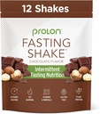 Proton Intermittent Fasting Drink Mix 126; Fasting Shake untuk Intermittent Fasting 124; Vitamin, Fiber, Plant Based Protein, SuperFoods 124; Keto, Vegan, Gluten Free, Daired Free 124; Coklat, 12 Paket