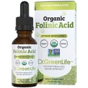 Dr. Green Mom USDA Organic Folcic Acid Drops - 500 mcg per Drop 124; Metilation Support B9 untuk Anak-anak & Dewasa 124; Pasokan Fungsi Neurologis, Konsumsi Kesehatan Sistem Gugup & DNA