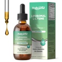 Lipomal L-lysine 1000MG Liquid Drops, Lisine Suplemen Perempuan & Anak-anak dengan Vitamin C, B6, D3, B12 & Zinc Gluconate, Skin & Lip Kesehatan, Imune & Collagen Produksi Dukungan, Lemon Flavor, 2 flf oz