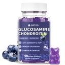 Glucosamin Chondroitin Gummies dengan MSM & Elderberry Ekstra Kekuatan 3000MG - Dukungan Bersama, Suplai Dukungan Ammune Antioksidant untuk Dewasa, Pria & Perempuan - 90 Blueberry Gummies