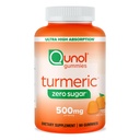 Qunol Zero Sugar Turmeric Gummies, Gummy with 500mg Turmeric Curcumin, Joint Support Support, Ultra High High Absorpsi Turmeric Curcumin, Vegetarian, Gluten Free, 90 Count
