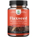 Flaxseed Oil 1000mg Softgeels - Tinggi Potency Flax Seed Oil Softgeels untuk Heart Health Distrable and Brain Dupport - Cold Presed Organic Flaxseed Menyediakan Tanaman Berdasarkan Omega 3 6 9