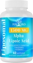 Fogoro Alpha Lipoic Acid 1500 mg-Lipomal Suplemen ALA Produksi Energi Sel, Lipid Metabolism, Free Radical Scavenger, 60 Softgels
