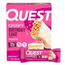 Quest Nutrection Crispy Cake Protein Bar, 17g Protein, 1g Sugar, 2g Net Carbs, Gluten Free Protein Snack, Keto Friendly, 4 Count