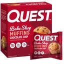 Quest Nutrition Chocolate Chip Muffin, 10g Protein, 2g Net Carb, Kurang dari 1g Sugar, Protein Snack, 4 Count