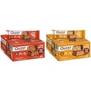 Pahlawan Quest Protein Bars, Crispy Chocolate Caramel Pecan dan Chocolate Peanut Butter, 15- 18g Protein, 1g Sugar, 12 Count