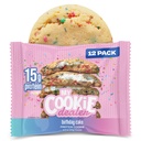 My Cookie Dealer Protein Cookies, Kue Ulang Tahun (2.2oz, Paket 12) - 15g Protein per Cookie - Masing-masing Wrapped Workout Snacks untuk On- TheGo Travel