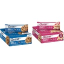 Oatmeal Chocolate Chip Protein Quest, High Protein, Low Carb, Gluten Free & White Chocolate Raspberry Bars, High Protein, Low Carb, Gluten Free