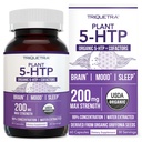 Organik 5-HTP - 200 mg = 124; 99% 5HTP Konsentrasi, Plus Kofactor B6 & Lion 's Mane 126; Air Diekstrak dari Organic Pulmonia Seeds 124; Supports Mood, Cognition & Tidur (60 Capsules 126; 30 Servings)