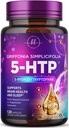 Suplemen 5- HTP - 200mg per Serving - Ekstra Kekuatan 5HTP dari Elaonia Simplicifolia - Support Restful Sleep, Natural Calm & Brain Health - 5 Hydroxypyphan - Botol di USA - 120 Capsules
