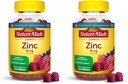 Nature Made Zinc Suplemen 30 mg Per Serving, Dietary Suplement for Immune Health and Antioksidant Dukungan, 60 Zinc Gummies, 30 Hari Supply, (Paket 2)
