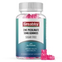 Zinc Kimmies - Zinc Picolinate 50mg, Sugar Free, Sangat Absorbable Zinc Picolinate Suplemen untuk Anak-anak & Dewasa, Dukungan Pertumbuhan, Fungsi Imune, Kesehatan Skin, 60 Gummies
