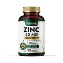 Dibangun oleh Nature Zinc 40 mg - Tinggi-Potency Ammune Suplemen & Antioksidant - Promotes Kesehatan Skin & Weund Healing - Zinc Gluconate - Non-GMO, Gluten Free - 120 Tablets
