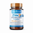 Zinc7: 7-in-1 Kompleks Zinc 50mg - Maksimum Pengaruh Pertahanan Ammune, Deep Sleep & All-Day Energy 126; Hormone Complex & Metabolisme Dukung 124; 60 Vegan Capsules