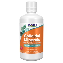 Sekarang Makanan Suplemen, Koleidal Mineral Liquid, Tanaman Derived, Escable Trace Minerals, Raspberry, 32- Ounce