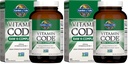 Garden of Life Vitamin K2 dan K1, Vitamin Code Vegan K Complex for Bone Strength and Heart Health, Omega Rich Flax Seed Oil, Trace Mineral, Programnis, 60 Day Supply, (Paket 2)