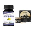 ARGANIC SPIE Gokshura & Himalaya Shilajit - USDA Organik Tribulus Terrestri 120 Tablet & 20g Resin dengan 85 + Trace Mineter- Mendukung Energi dan Kesehatan Immune *