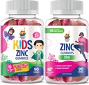 Zinc Gummies for Dewata & Zinc Gummies for Kids. Zinc Chewable Gummy for Immune Support - Powerful Natural Antioksidant Non-GMO Supplemen Anak-anak Pria Dewasa