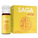 Saga SURGE Organic Energy Shots 124. Performance Drink for Focus, Endurance & Performance & Alpha GPC Suplemen dengan CoQ10, Turmeric & Mushroom = 124; Pre Workout Boost Drink for Focus, Enformance & Performance