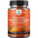 Boswellia Extract Capsules dengan Turmeric - Advanced Ammune Health Supplement - Turmeric & Boswellia Serrata Capsules per Sersules for Body Detox & Healthy Joints - 90 Count