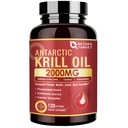NATURE TARGET Krill Oil 2000 mg dengan Omega- 3 EPA & DHA dengan Suplemen Astaxanthin, Choline - Pendukung Jantung, Otak, Bergabung, Kesehatan Mata, Non-GMO, Gluten Bebas, 120 Softgels (60 Pelayan)