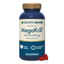 Alam Wonder Mega Krill Ekstra Kekuatan Krill Oil 500mg dengan Omega 3 Phospholipids dan Astaxanthin, Supports Heart Health, 120 Day Supply of Softgels