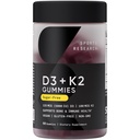 Penelitian Olahraga ® Vegan Vitamin D3 + K2 Sugar-Free Gummies - 125mcg (5000iu) Vitamin D w / 100mcg Mk7 Vitamin K - Mendukung Bone & Ammune Health * - Vegan Tersertifikat
