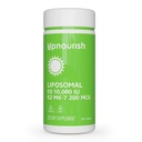 UpNfeating Lipomal D3 K2 Vitamin 10000 IU D3 dan K2 MK-200 mcg - 365 Vitamin D3 K2 (Vitamin D3 con K2) Mini Softgels - Easy to Swallow K2 D3 Vitamin Suplemen
