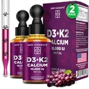 Liquid Vitamin D3 K2 Drops with Calcium for Adules 126; Vitamin D3 10,000 IU 124; D3 dengan Calcium for Bone Health & Imunity Dukungan 124; Gabungan Tambahan Kesehatan 12.4; Non-GMO 124; Segan