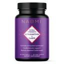 NAOMI Ekstra Kekuatan Astaxanthin + CoQ10, Antioksidan Soluble Fat- Soluble, Dukungan Kardiovaskular, Peningkatan Energi, Ketidakmampuan dan Kognitive Fungsi, Mengembalikan Depleted CoQ10, Absorpsi Tinggi, 30- Day Suppply