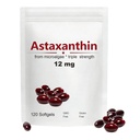 Astaxanthin 12mg, 120 Softgeels, Max Strength Antioksidant dengan Coconut Oil, Natural Formula, Absorpsi Tinggi untuk Eye & Skin Dukung, Formula Natural, Non-GMO, Gluten Free