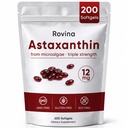 Rovina Astaxanthin 12mg Softgels, Antioksidant Suplemen untuk Daily Wellness, Ammune, Eye & Skin Dukungan, Gabungan, Sirkuit Internal, Non-GMO, Gluten Free - 200 Softgels (1)