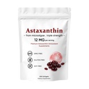 Astaxanthin 12mg, Premium Astaxanthin Antioxidant Suplemen, Supports Eye, Skin, Imune, Gabungan, Internal Circulation, Non- GMO Diverifikasi & Gluten Free - 200 Softgels