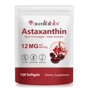 Astaxanthin 12mg, 120 Softgels (4-Month Supply), Sourced from Fresh Haematococcus Pluvialgae, Supports Eye, Gabungan & Skin Health, Non-GMO, Gluten- Free, Dairy- Free