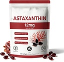 Astaxanthin 12mg, 120 Softgels, Natural Microsalgae Softgae Sourn- GMO Gluten- Bebas, 4 Bulan Supply