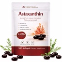 Suplemen Astaxanthin, Kapsul Antiokhant, 180 Softgels, 24mg Setiap, 6 Bulan Supply, dari Microalgae, Gluten- Bebas, Non- GMO, Menyediakan gaya Hidup yang sehat, seimbang