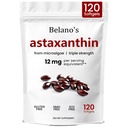Belano 's Astaxanthin 12mg, Astaxanthin Softgeels, Premium Astixanthin Antioxidant Suplement (1 Bag)