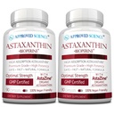 Approved Science ® Astaxanthin 12 mg - Ekstra Kekuatan Antioksidant - Suplai Jantung, Mata, Kulit - 180 Vegan Kapsul - 6 Bulan Supply