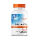 Dukungan Dokter Astaxanthin Vegan 6 mg - Skin Elasticity & Antioksidant untuk Pria & Women, Ekstrak dari Haematococcus Pluvialis Microsalgae, Non GMO, Gluten Free - 90 Vevgie Softgeels