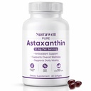 NuttraWell Astaxanthin 12mg, dengan Coconut Oil, antioksidant Suplemen, Non-GMO, Gluten Bebas, 60 Softgeels