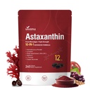 VivoNu Astaxanthin 12mg Suftgels, Segar Haematococcus Pluvialis 10 dari 1 Astaxanthin Antioksidant Supports Supports, Skin, Gabungan, Otak, Hati & Imune Sistem Kesehatan