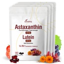 14- 1 Astaxanthin 12mg & Lutein 40mg dengan Suplemen nikxanthin, 24 Bulan Supply, Fresh Microalgae Source, Supports Eye, Skin, Antioksidant, Gabungan, Kesehatan Sirkulasi, NON-GMO, Gluten Bebas, 4 Bag
