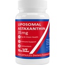 35mg Lipomal Astaxanthin Suplemen - Dukungan Antioksidan yang Kuat untuk Skin, Gabungan & Eye Kesehatan - Anti- Age Formula dengan Murni Astakxanthin - Vegan, Non-GMO, 60 Capsules