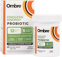 Obbre Endless Energy Probiotic Supplement, Support Natural Energy Produksi, Memory, Focus & Gut Health, 12 Milyar CFU, Shelf-Stable, 30 Servis