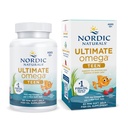 Nordic Ultimate Omega 2X Teen, Strawberry - 60 Mini Soft Gels - 1120 mg Total Omega-3s dengan EPA & DHA - Brain Health, Positive Mood, Social Development, Learning - Non-GMO - 30 Servings