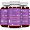 RUWAA NUTRITISI Sambucus Elderberry Gummies for Kid with Zinc & Vitamin C: Antioksidant, Imune Dukung Vitamin, Support Immune System Health: Vegetarian, Gluten Free, Gelatin Free (3)