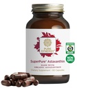 SYNERGY SuperPure Astaxanthin Extract 124; Organic Astaxanthin dari Algae dengan Sunflower Lecity 124; Antioksidant Dukungan untuk Kesehatan Skin dan Eye (60 Capsules)